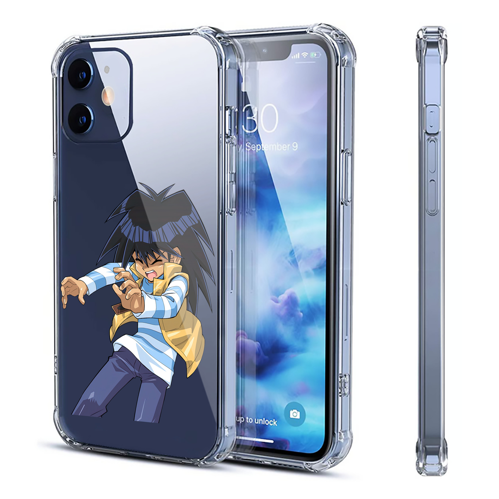 （画像用） 遊☆戯☆王 Yu-Gi-Oh! 【iPhone 12シリーズ対応】透明スマホケース（クリアソフトケース）